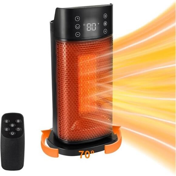 Portable Space Heater Indoor–Fast Heating, PTC Ceramic Heating with Remote - Picture 8 of 8